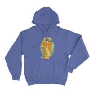 Logan Meows Unisex Hoodie Blue