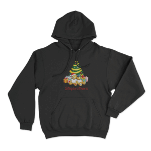 Stepbros Christmas Unisex Hoodie Black