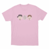 Stepbrothers Cartoon Heads Unisex T Shirt Pink