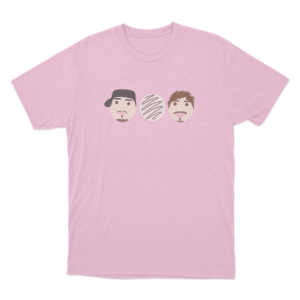 Stepbrothers Cartoon Heads Unisex T Shirt Pink